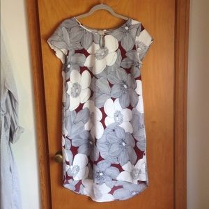 Merona patterned shirt dress (large)